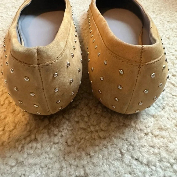 Cole Haan Tan Studded Ballet Flats - Picture 2 of 6